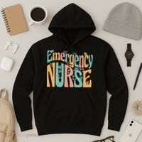 Emergency Nurse Groovy Hoodie thumb 3