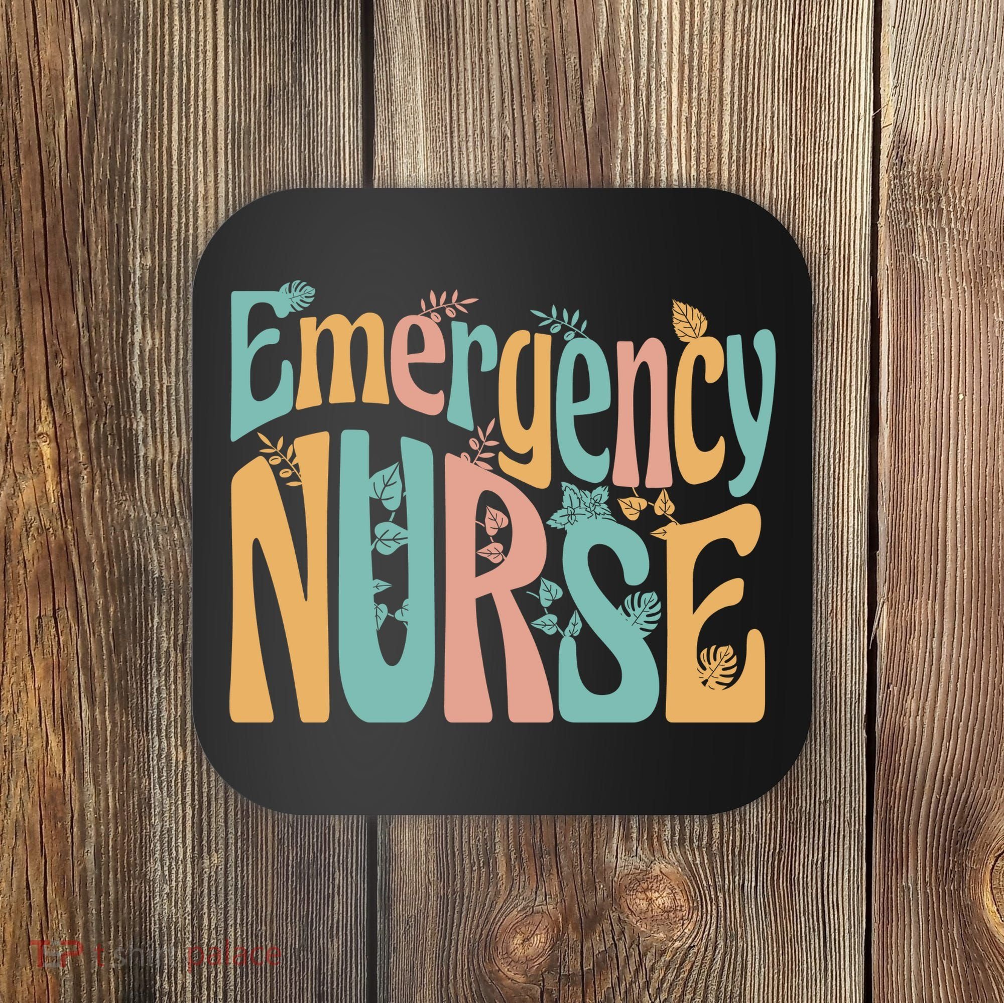 Emergency Nurse Groovy Coaster