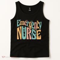 Emergency Nurse Groovy Tank Top thumb 2