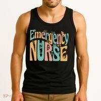 Emergency Nurse Groovy Tank Top thumb 3