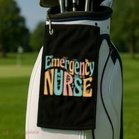 Emergency Nurse Groovy Golf Towel thumb 2