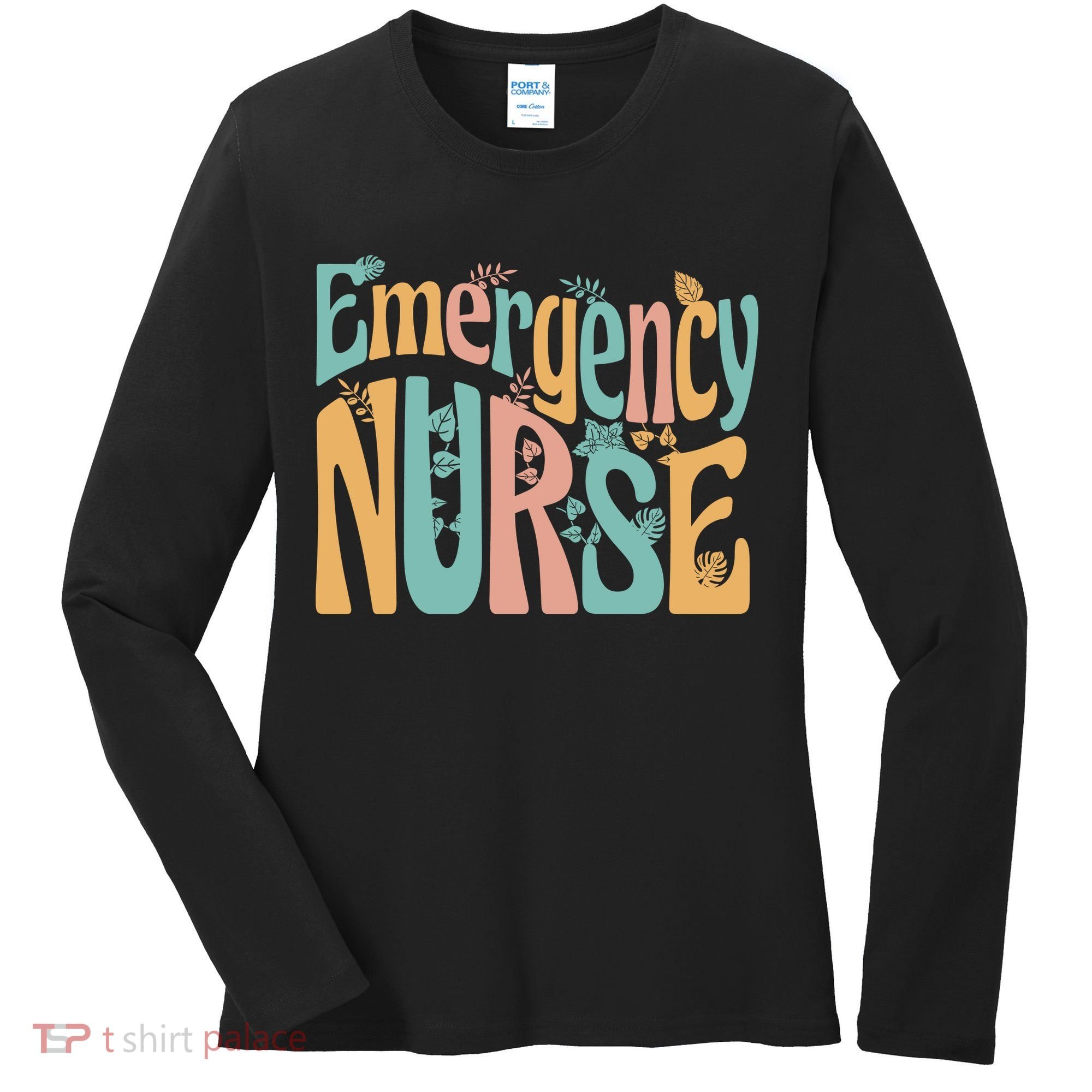 Emergency Nurse Groovy Women's Long Sleeve Shirt