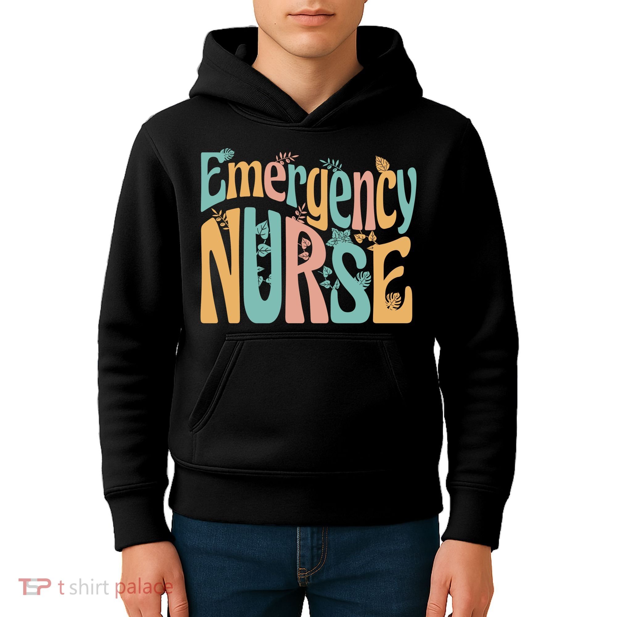 Emergency Nurse Groovy Kids Hoodie