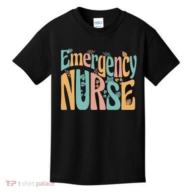 Emergency Nurse Groovy Kids T-Shirt