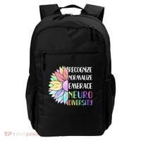 Embrace Neurodiversity Great Gift Rainbow Sunflower Adhd Autism Funny Gift Backpack thumb 0