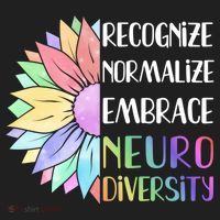 Embrace Neurodiversity Great Gift Rainbow Sunflower Adhd Autism Funny Gift Beanie thumb 2