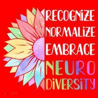 Embrace Neurodiversity Great Gift Rainbow Sunflower Adhd Autism Funny Gift Santa Hat thumb 1