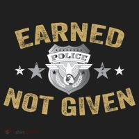 Earned Not Given Police Academy Graduation Police Officer Gift Beanie thumb 2