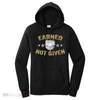 Earned Not Given Police Academy Graduation Police Officer Gift Women's Hoodie thumb 0