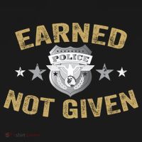 Earned Not Given Police Academy Graduation Police Officer Gift Women's Hoodie thumb 2
