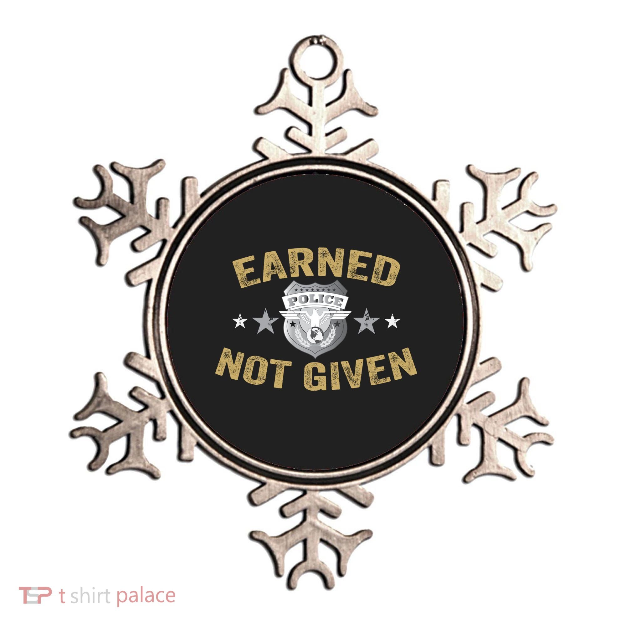 Earned Not Given Police Academy Graduation Police Officer Gift Ornament
