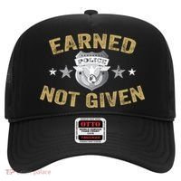 Earned Not Given Police Academy Graduation Police Officer Gift Hat thumb 0