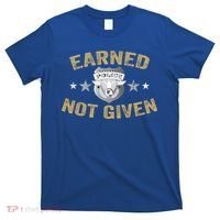 Earned Not Given Police Academy Graduation Police Officer Gift T-Shirt thumb 0