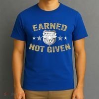 Earned Not Given Police Academy Graduation Police Officer Gift T-Shirt thumb 3