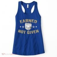 Earned Not Given Police Academy Graduation Police Officer Gift Women's Tank Top thumb 0