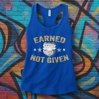 Earned Not Given Police Academy Graduation Police Officer Gift Women's Tank Top thumb 3