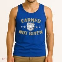 Earned Not Given Police Academy Graduation Police Officer Gift Tank Top thumb 3