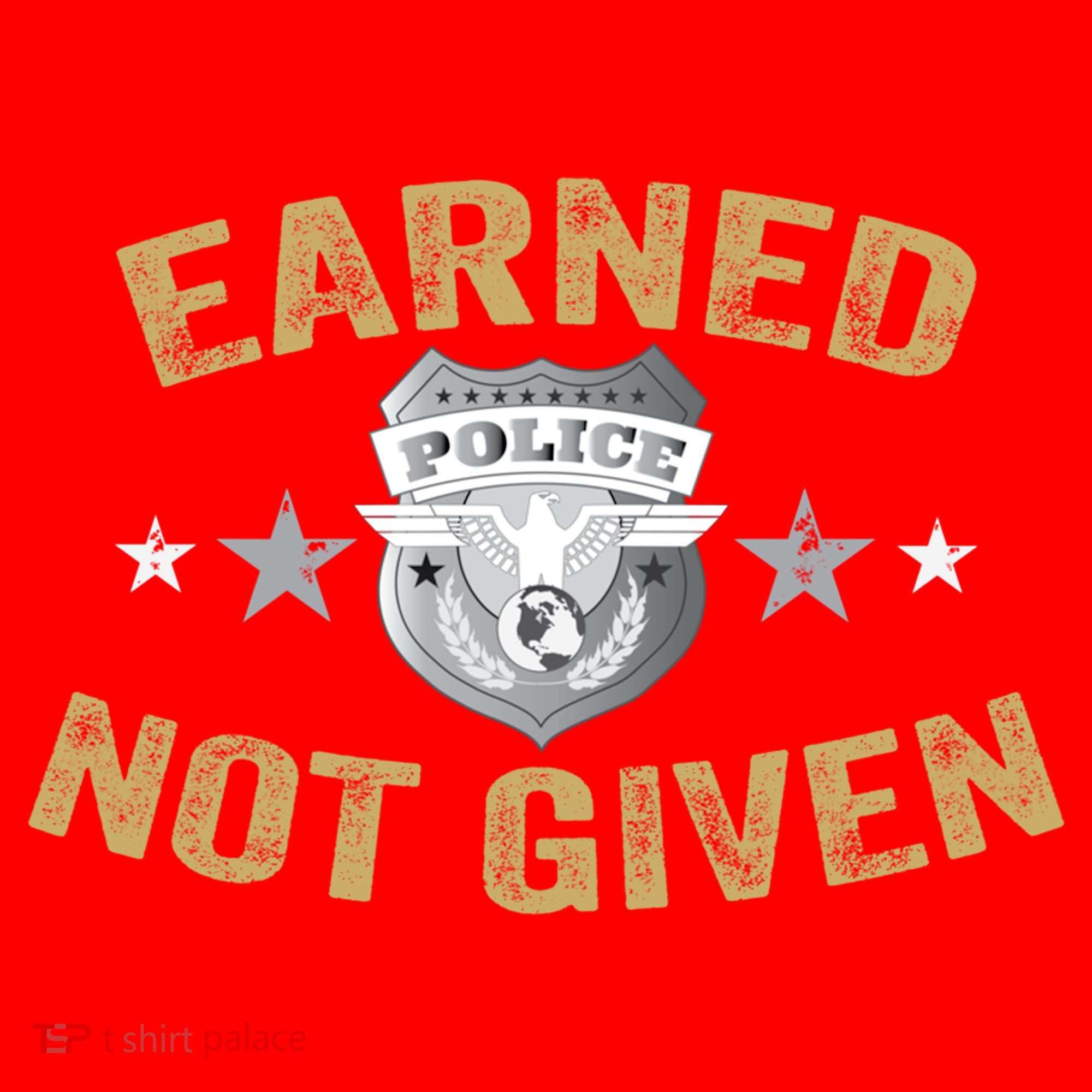 Earned Not Given Police Academy Graduation Police Officer Gift Santa Hat