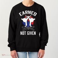 Earned Not Given Taekwondo Martial Arts Athlete Cool Gift Women's Sweatshirt thumb 0
