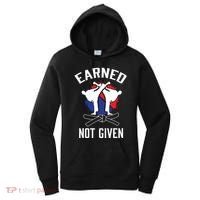 Earned Not Given Taekwondo Martial Arts Athlete Cool Gift Women's Hoodie thumb 0