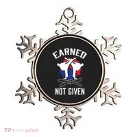 Earned Not Given Taekwondo Martial Arts Athlete Cool Gift Ornament thumb 0