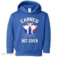 Earned Not Given Taekwondo Martial Arts Athlete Cool Gift Toddler Hoodie thumb 0