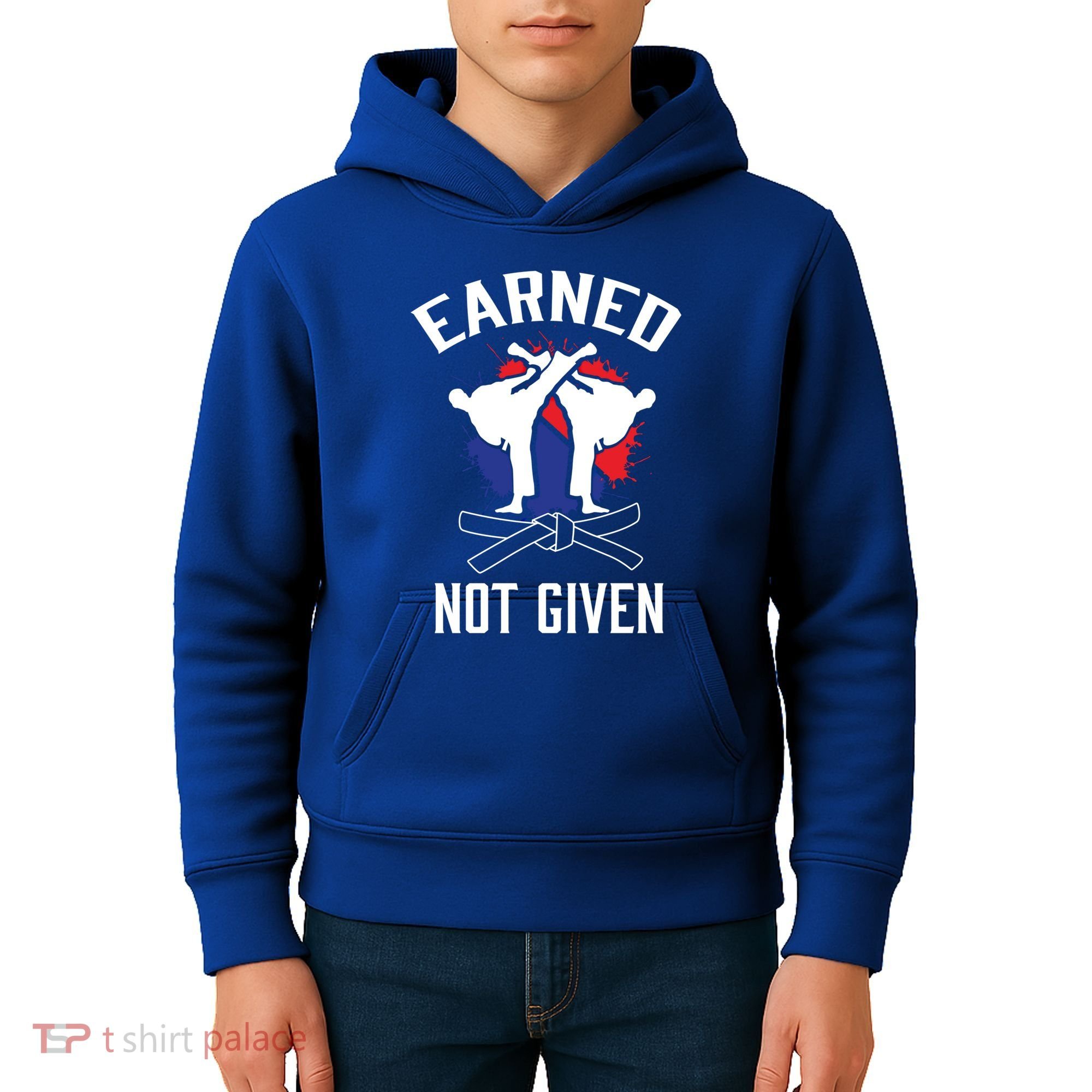 Earned Not Given Taekwondo Martial Arts Athlete Cool Gift Kids Hoodie