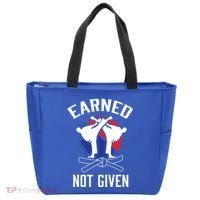 Earned Not Given Taekwondo Martial Arts Athlete Cool Gift Tote Bag thumb 0