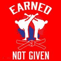 Earned Not Given Taekwondo Martial Arts Athlete Cool Gift Santa Hat thumb 1