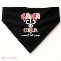 Earned Not Given Cna Nurse Certified Nursing Assistant Meaningful Gift USA-Made Doggie Bandana thumb 0
