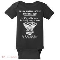 Engine Noise Bothering You I Don't Care Baby Bodysuit thumb 0