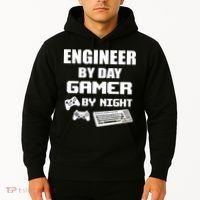 Engineer By Day Gamer By Night Hoodie thumb 2