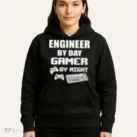 Engineer By Day Gamer By Night Hoodie thumb 5