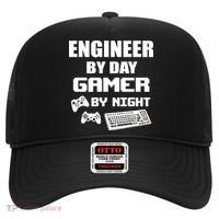 Engineer By Day Gamer By Night Hat thumb 0