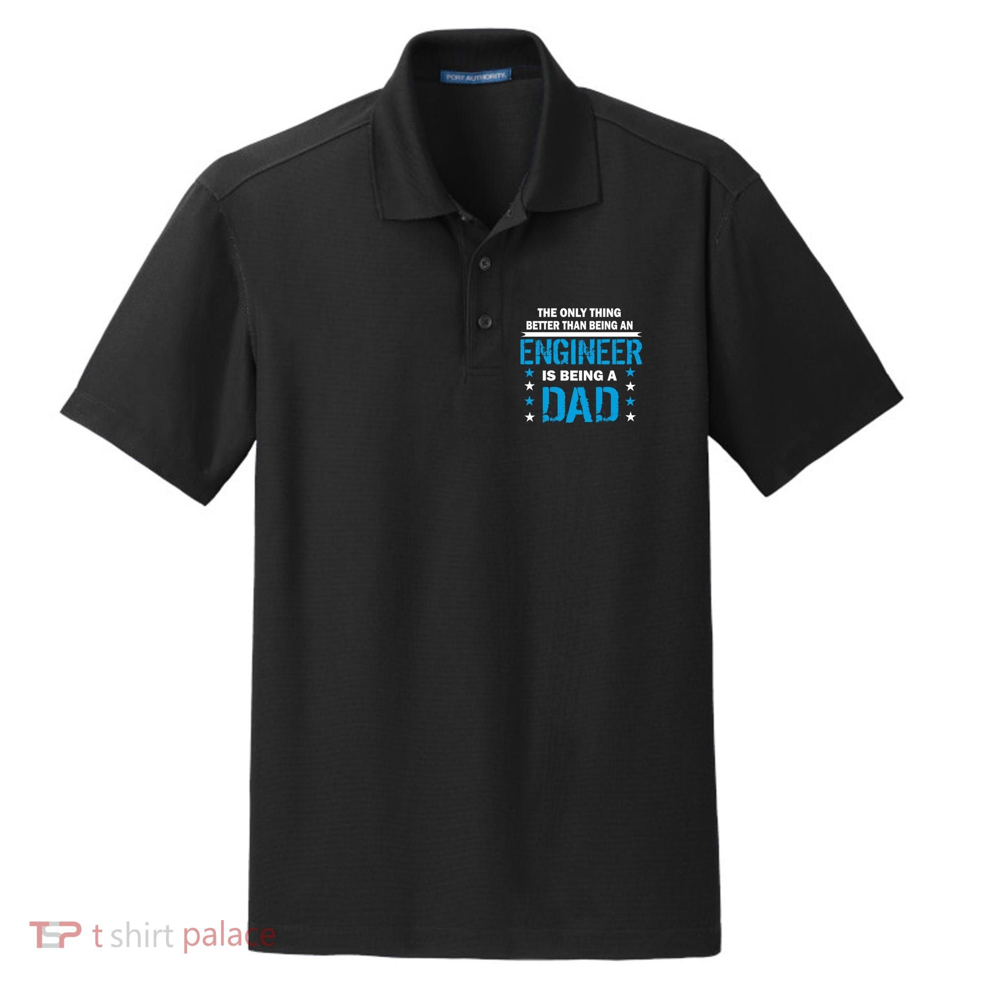 Engineer Dad Dry Zone Grid Polo