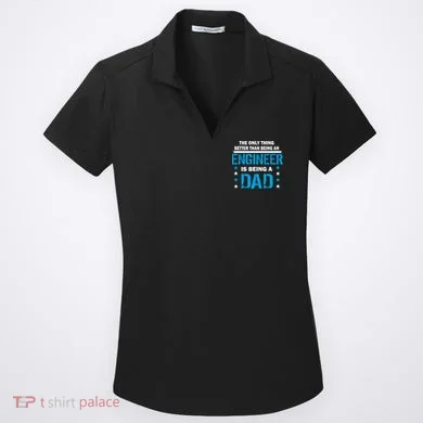 Engineer Dad Women's Dry Zone Grid Polo