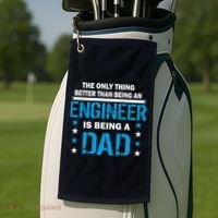 Engineer Dad Golf Towel thumb 2