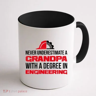 Engineer Grandpa Coffee Mug back