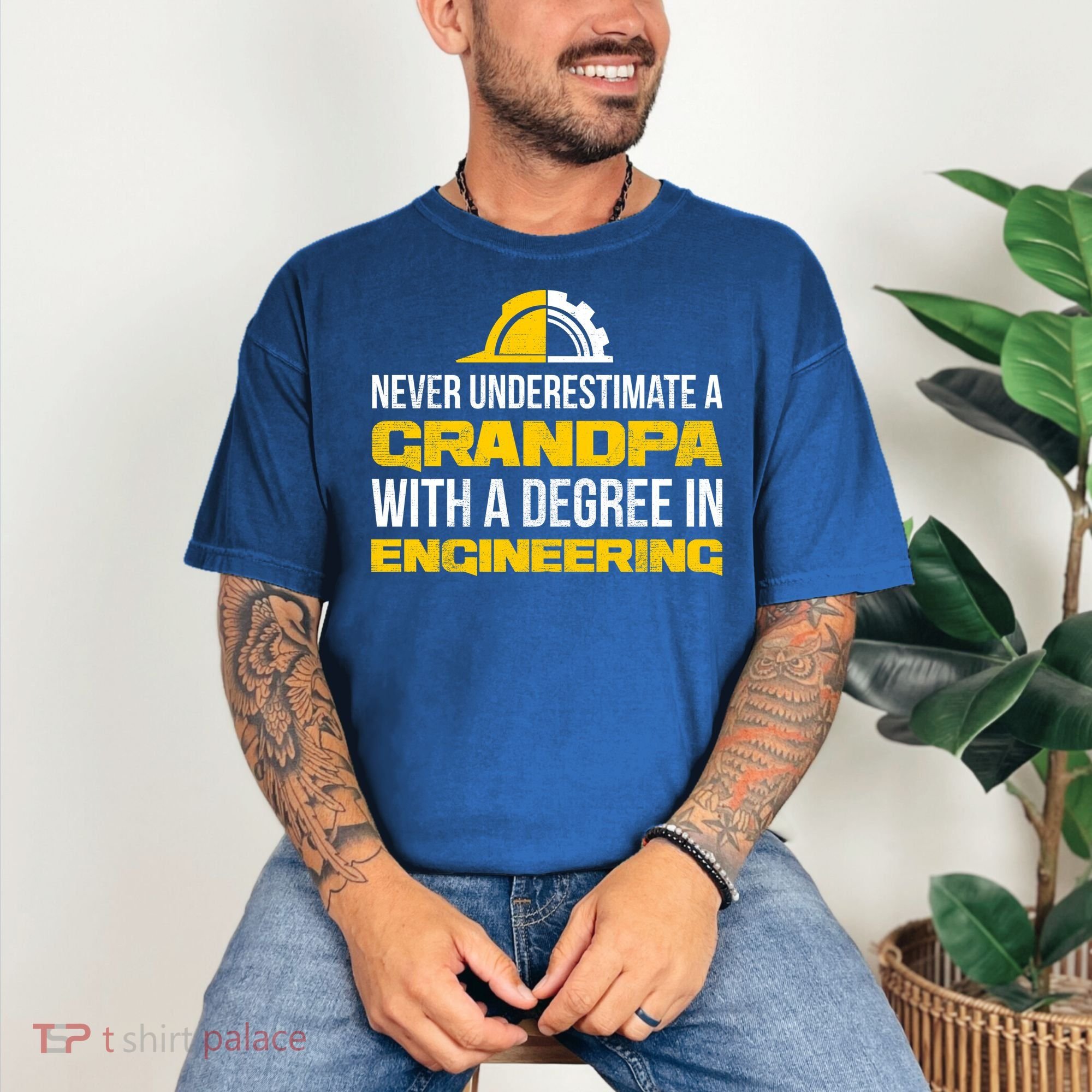 Engineer Grandpa  Comfort Colors T-Shirt