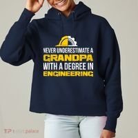 Engineer Grandpa  Ladies Heavyweight Boxy Pullover Hoodie thumb 0