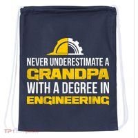 Engineer Grandpa  Drawstring Bag thumb 0
