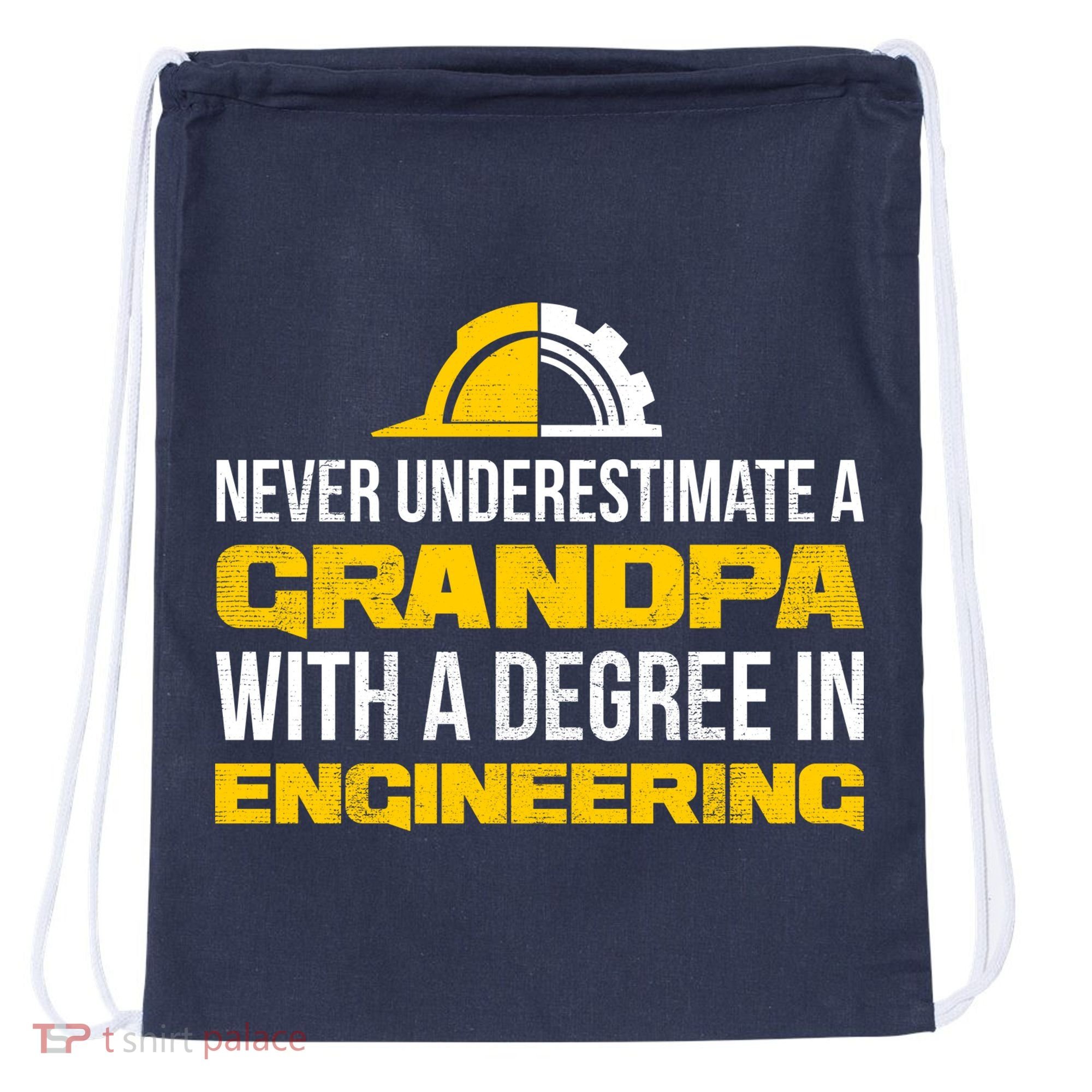 Engineer Grandpa  Drawstring Bag