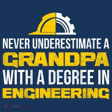 Engineer Grandpa  Womens Funnel Neck Pullover Hood