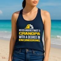 Engineer Grandpa  Women's Tank Top thumb 2