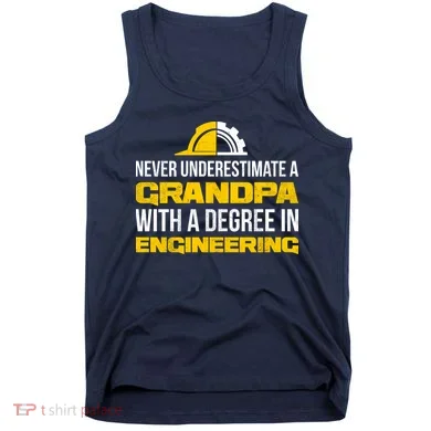 Engineer Grandpa Tank Top
