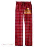 Engineer Grandpa  Men's Flannel Plaid Pajama Pants thumb 0