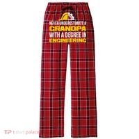 Engineer Grandpa  Women's Flannel Plaid Pajama Pants thumb 0