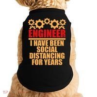 Engineer I Have Been Social Distancing For Years Doggie Tank thumb 0