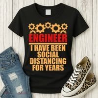 Engineer I Have Been Social Distancing For Years Women's T-Shirt thumb 3