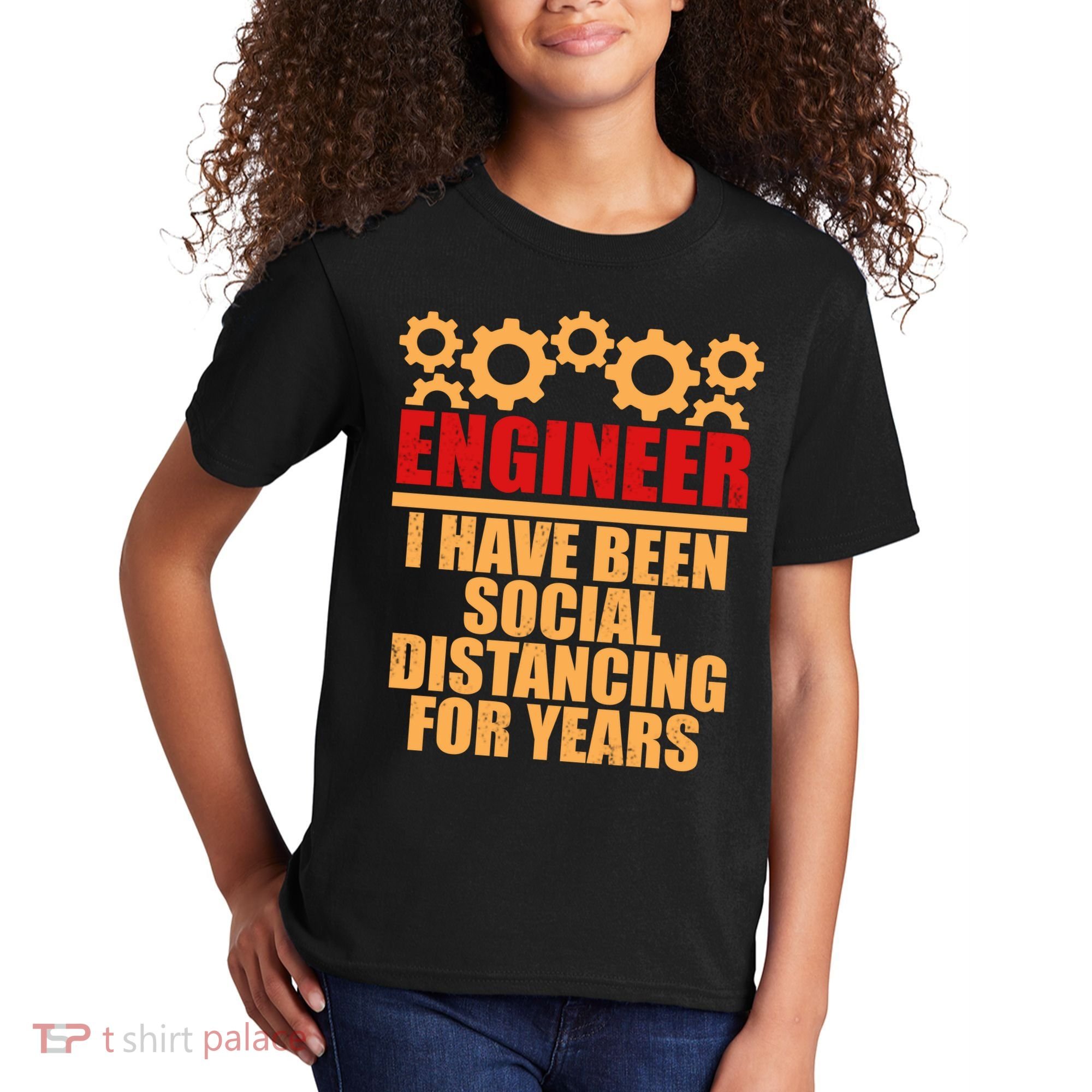 Engineer I Have Been Social Distancing For Years Kids T-Shirt